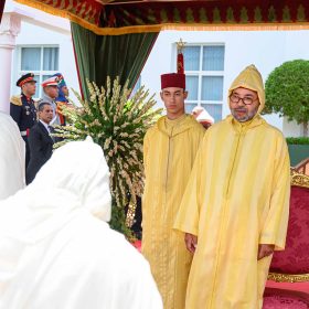 le roi mohamed VI fete du trone