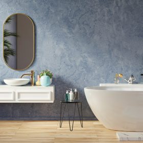 modern-bathroom-interior-design-blue-dark-color-wall-3d-rendering